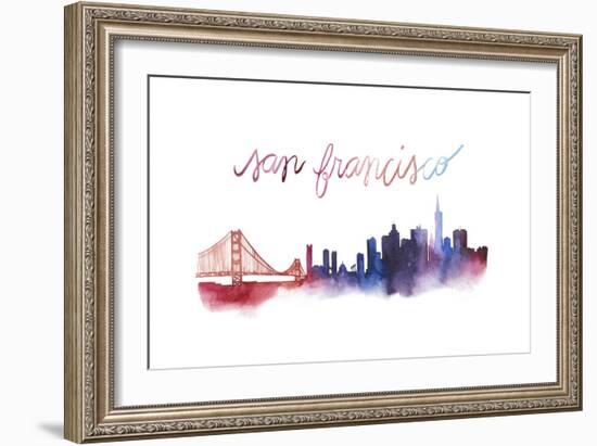 World Cities Skyline I-Grace Popp-Framed Premium Giclee Print