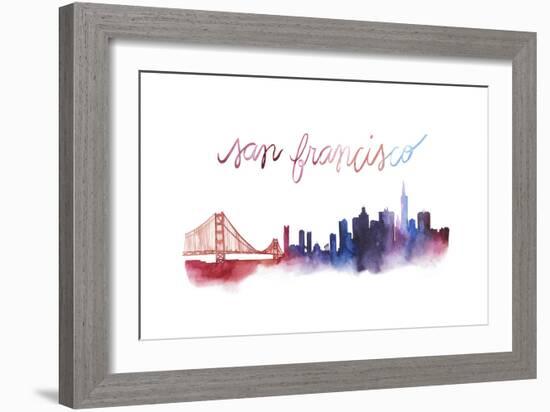 World Cities Skyline I-Grace Popp-Framed Premium Giclee Print