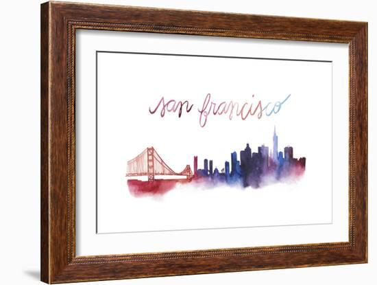 World Cities Skyline I-Grace Popp-Framed Art Print