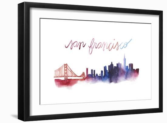 World Cities Skyline I-Grace Popp-Framed Art Print