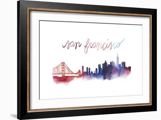 World Cities Skyline I-Grace Popp-Framed Art Print