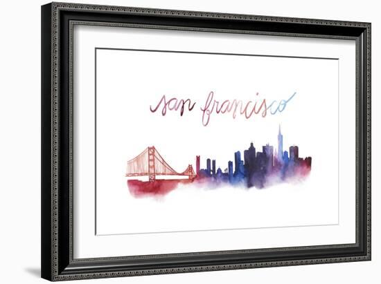 World Cities Skyline I-Grace Popp-Framed Art Print