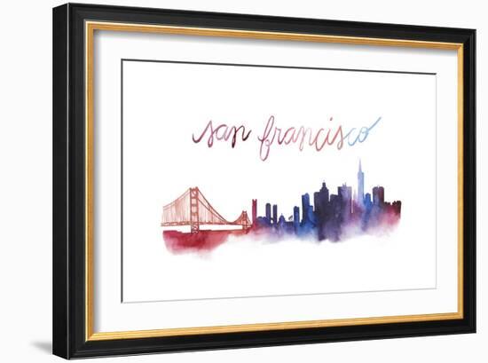 World Cities Skyline I-Grace Popp-Framed Art Print