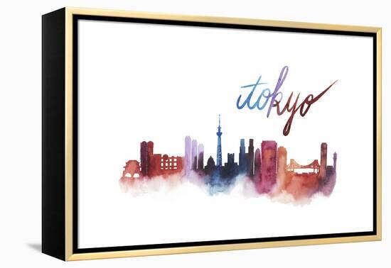 World Cities Skyline II-Grace Popp-Framed Stretched Canvas