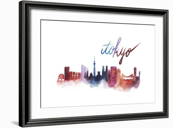 World Cities Skyline II-Grace Popp-Framed Art Print