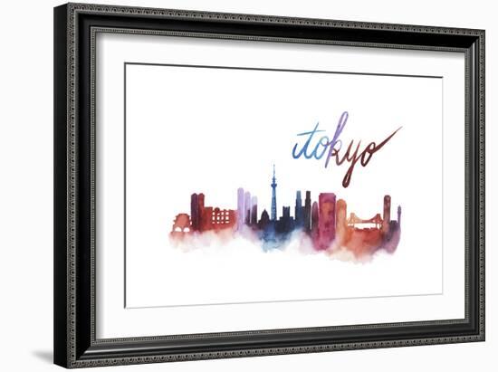 World Cities Skyline II-Grace Popp-Framed Art Print