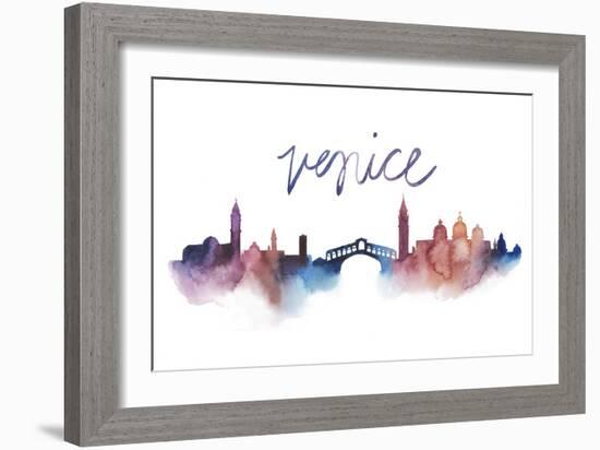 World Cities Skyline III-Grace Popp-Framed Art Print