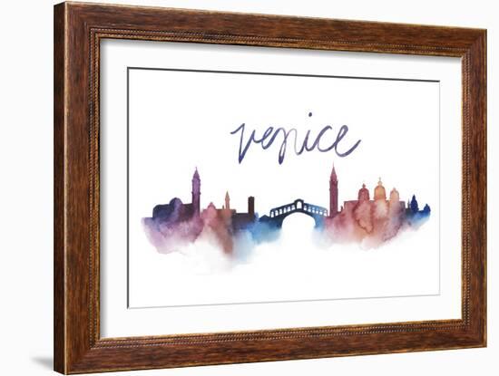 World Cities Skyline III-Grace Popp-Framed Art Print