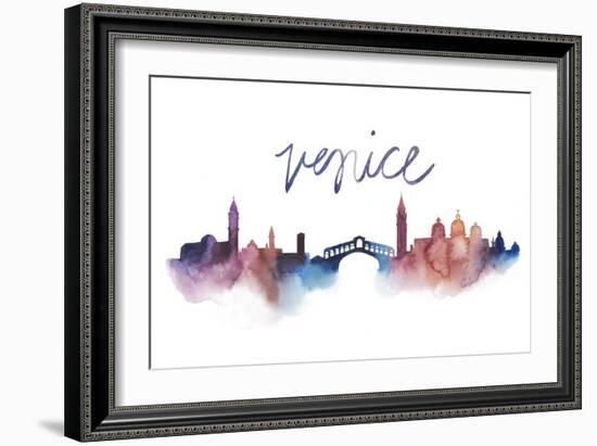 World Cities Skyline III-Grace Popp-Framed Art Print