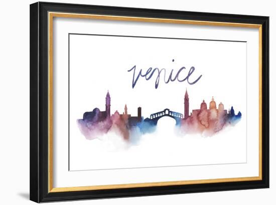 World Cities Skyline III-Grace Popp-Framed Art Print