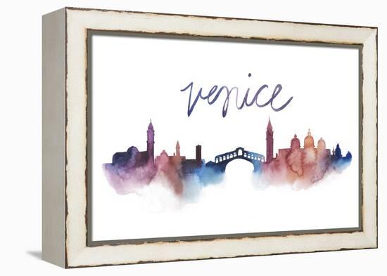 World Cities Skyline III-Grace Popp-Framed Stretched Canvas