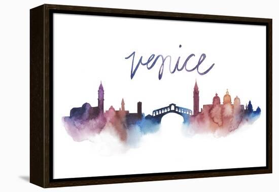 World Cities Skyline III-Grace Popp-Framed Stretched Canvas