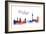 World Cities Skyline IV-Grace Popp-Framed Premium Giclee Print