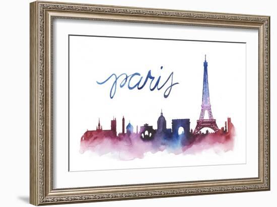 World Cities Skyline V-Grace Popp-Framed Art Print