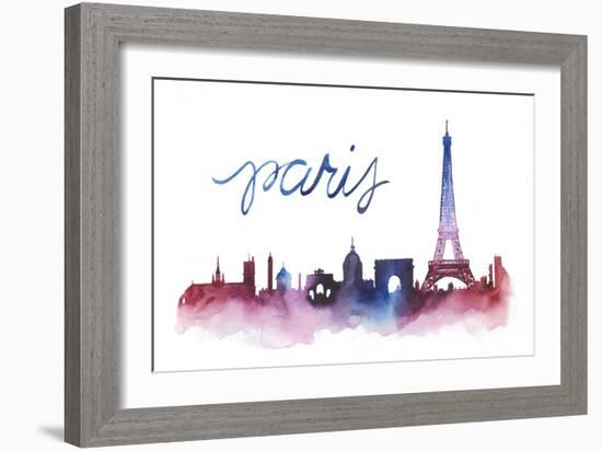 World Cities Skyline V-Grace Popp-Framed Art Print