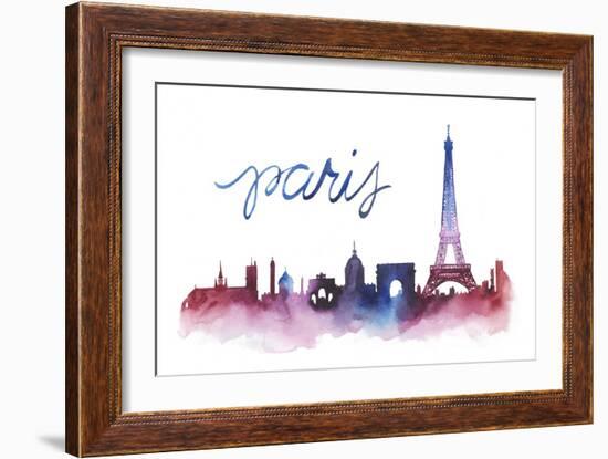 World Cities Skyline V-Grace Popp-Framed Art Print