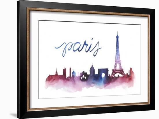 World Cities Skyline V-Grace Popp-Framed Art Print