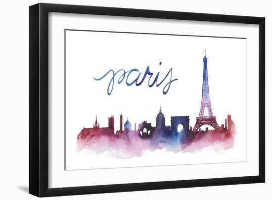 World Cities Skyline V-Grace Popp-Framed Art Print