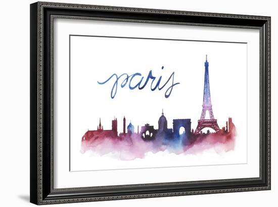 World Cities Skyline V-Grace Popp-Framed Art Print