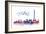 World Cities Skyline V-Grace Popp-Framed Art Print