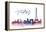 World Cities Skyline V-Grace Popp-Framed Stretched Canvas