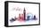 World Cities Skyline VI-Grace Popp-Framed Stretched Canvas