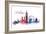 World Cities Skyline VI-Grace Popp-Framed Art Print