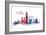 World Cities Skyline VI-Grace Popp-Framed Art Print