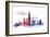 World Cities Skyline VI-Grace Popp-Framed Art Print