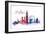 World Cities Skyline VI-Grace Popp-Framed Art Print