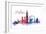 World Cities Skyline VI-Grace Popp-Framed Art Print