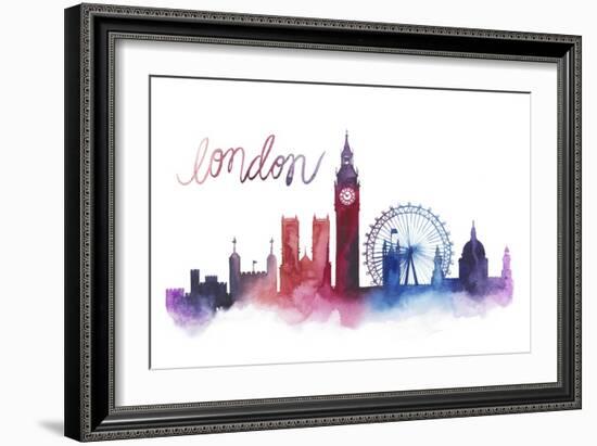 World Cities Skyline VI-Grace Popp-Framed Art Print