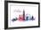 World Cities Skyline VI-Grace Popp-Framed Art Print