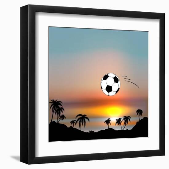 World Cup in Brazil-Irina Solatges-Framed Art Print