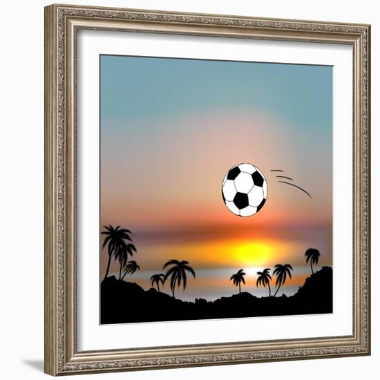 World Cup in Brazil-Irina Solatges-Framed Art Print