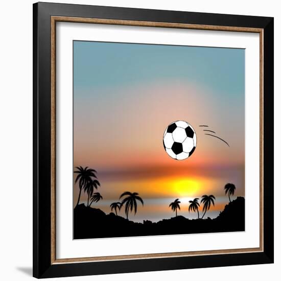 World Cup in Brazil-Irina Solatges-Framed Art Print