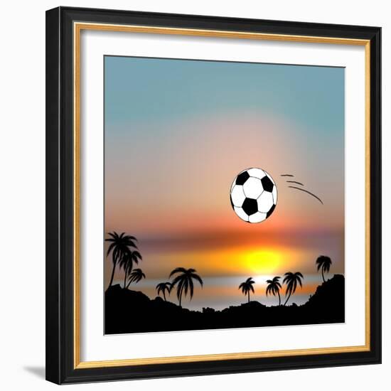 World Cup in Brazil-Irina Solatges-Framed Art Print