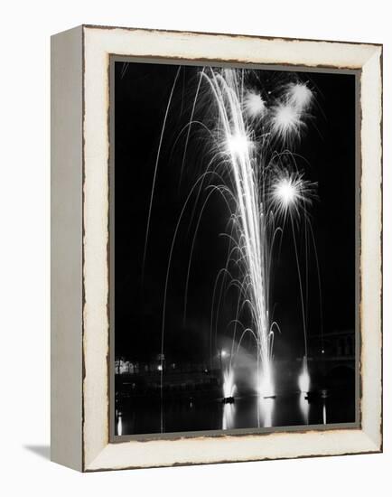 World Fair, Paris, 1937 : Firewroks at the Bridge of Auteuil-null-Framed Stretched Canvas