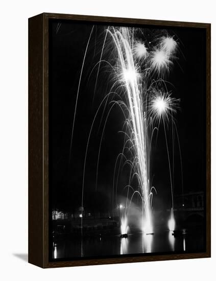 World Fair, Paris, 1937 : Firewroks at the Bridge of Auteuil-null-Framed Stretched Canvas