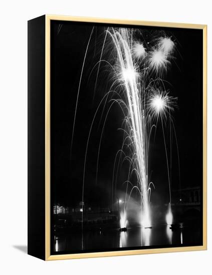 World Fair, Paris, 1937 : Firewroks at the Bridge of Auteuil-null-Framed Stretched Canvas