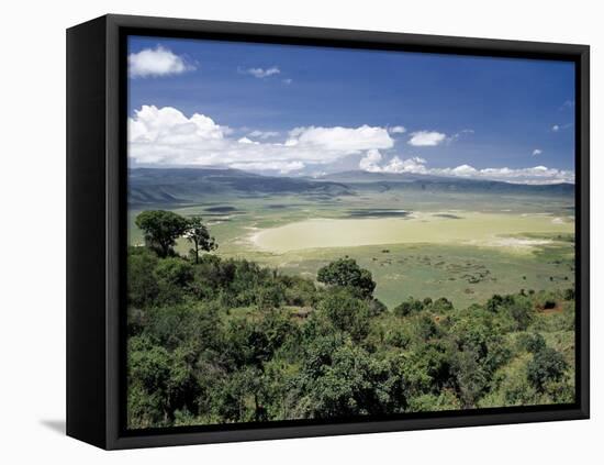 World Famous Ngorongoro Crater, 102-Sq Mile Crater Floor Is Wonderful Wildlife Spectacle, Tanzania-Nigel Pavitt-Framed Premier Image Canvas