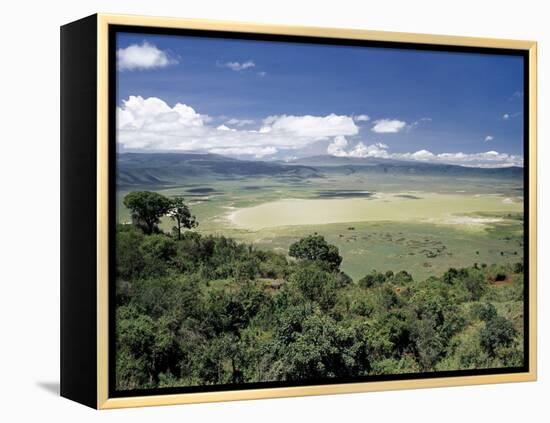 World Famous Ngorongoro Crater, 102-Sq Mile Crater Floor Is Wonderful Wildlife Spectacle, Tanzania-Nigel Pavitt-Framed Premier Image Canvas