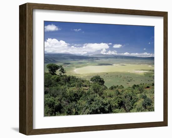 World Famous Ngorongoro Crater, 102-Sq Mile Crater Floor Is Wonderful Wildlife Spectacle, Tanzania-Nigel Pavitt-Framed Photographic Print