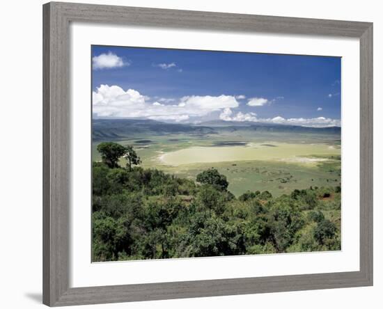 World Famous Ngorongoro Crater, 102-Sq Mile Crater Floor Is Wonderful Wildlife Spectacle, Tanzania-Nigel Pavitt-Framed Photographic Print