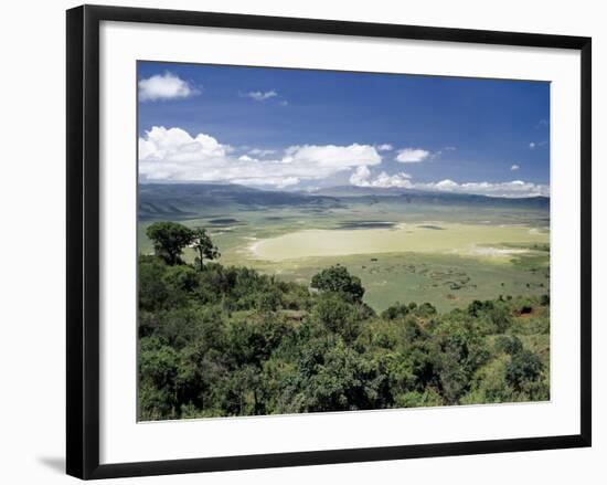 World Famous Ngorongoro Crater, 102-Sq Mile Crater Floor Is Wonderful Wildlife Spectacle, Tanzania-Nigel Pavitt-Framed Photographic Print