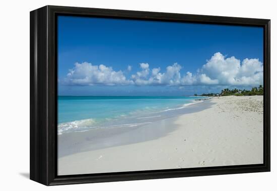 World famous white sand on Grace Bay beach, Providenciales, Turks and Caicos, Caribbean-Michael Runkel-Framed Premier Image Canvas