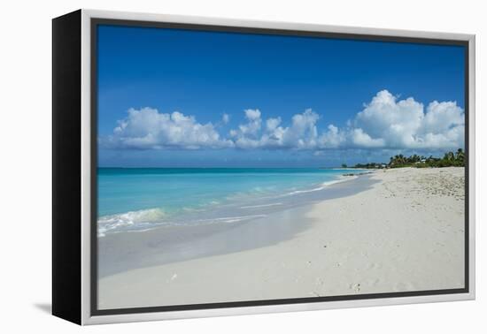 World famous white sand on Grace Bay beach, Providenciales, Turks and Caicos, Caribbean-Michael Runkel-Framed Premier Image Canvas