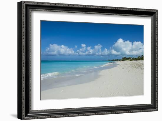 World famous white sand on Grace Bay beach, Providenciales, Turks and Caicos, Caribbean-Michael Runkel-Framed Photographic Print