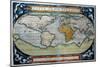 World from Atlas by Abraham Ortelius Theatrum-null-Mounted Giclee Print