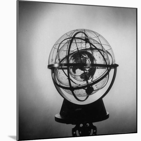 World Globe on Display-Ralph Morse-Mounted Photographic Print